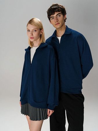 Толстовка унисекс Neofit, темно-синяя, размер XS/S