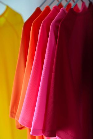 Футболка унисекс Sporty 140, розовый неон, размер XXS