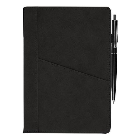 Ежедневник Smart Geneva Nuba А5, темно-серый, недатированный, в твердой обложке с поролоном