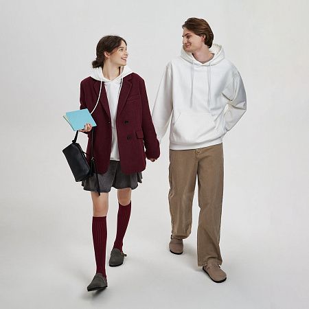 Худи релакс унисекс ADVENTURE, белый