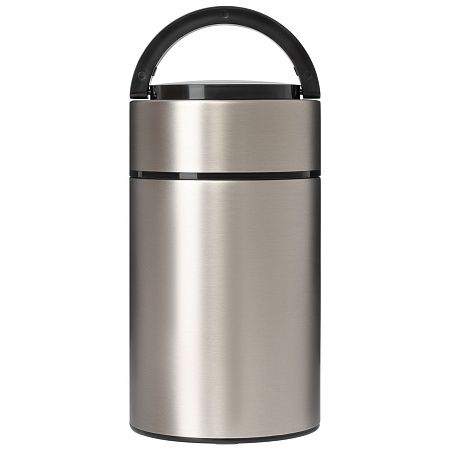 Термос для еды Bento, серебряный