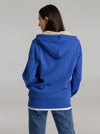 Толстовка унисекс на молнии Sherpa 280, ярко-синяя, размер L