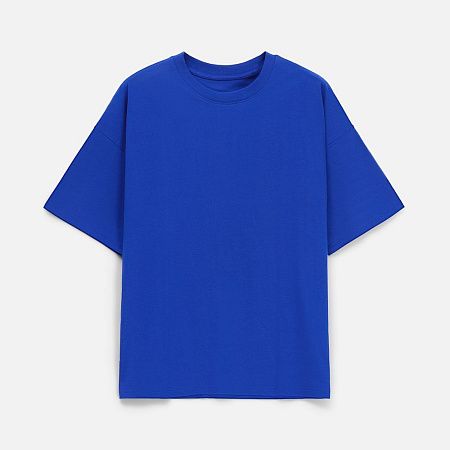 Футболка унисекс оверсайз T3, синяя, размер M/L