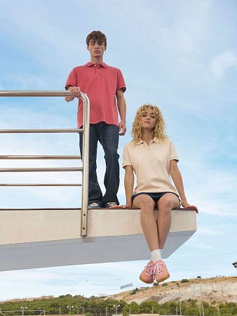 Рубашка поло женская Pacific Women, ярко-бирюзовая, размер XS