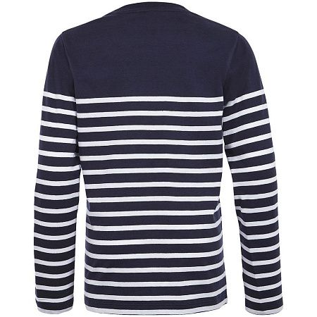 Футболка детская с длинным рукавом Matelot LSL Kids, синяя с белым, размер 8 лет (118-128 см)