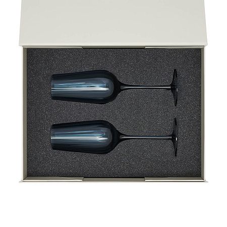 Подарочный набор 2 бокала для шампанского Toscana в серой коробке