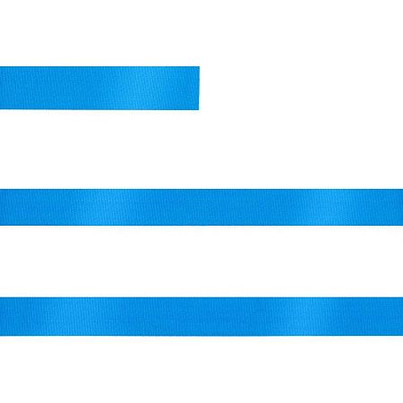 Лента сатиновая Satin 10 S, голубая, 50 см