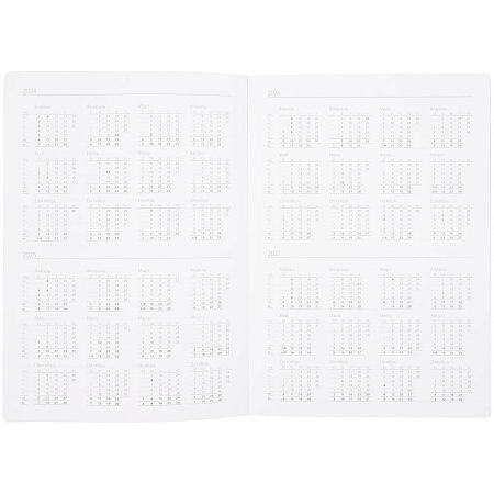 Ежедневник Nebraska Flex, недатированный, бордовый с серебристым