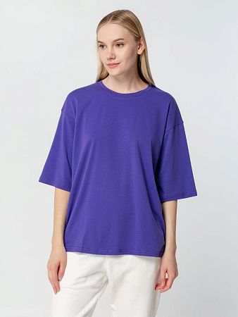 Футболка унисекс оверсайз Street Vibes, фиолетовая, размер XL/2XL