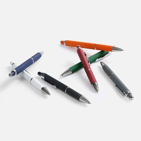 Ручка шариковая Chromos Soft Touch, черная