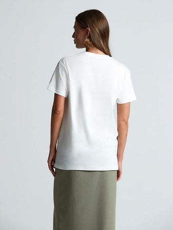 Футболка унисекс T-Bolka 160, белая (белоснежная), размер XS