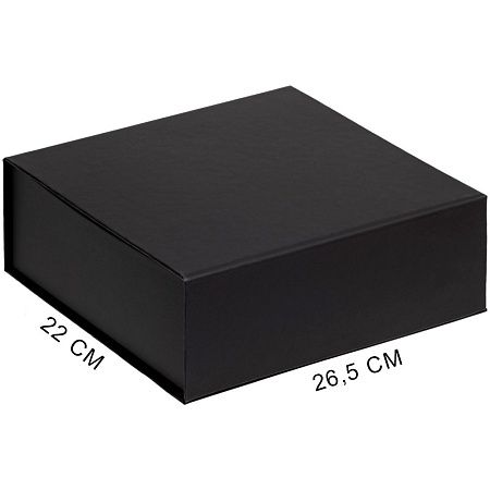 Подарочная коробка, размер 25*21*9,5 см, Solution Prestige Grande Fabrique  с магнитным клапаном, черная