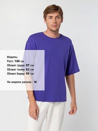 Футболка унисекс оверсайз Street Vibes, фиолетовая, размер XL/2XL