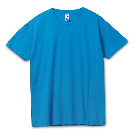 Футболка унисекс Regent 150, ярко-бирюзовая, размер XXS