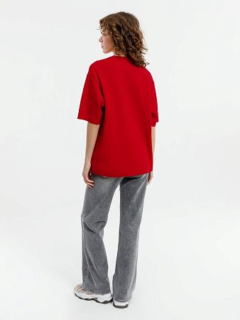 Джемпер с коротким рукавом Siluetti Volumica, красный, размер M/L