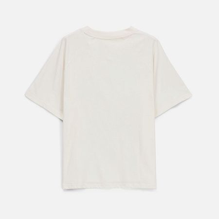 Футболка унисекс оверсайз T2, молочно-белая, размер XS/S
