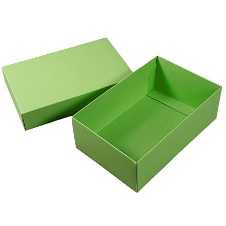 Коробка картонная, "COLOR" 11,5*6*17 см; зеленое яблоко