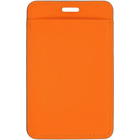Чехол для пропуска Shall Simple, оранжевый