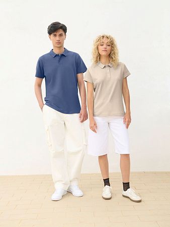 Рубашка поло унисекс Pulse, сиреневая, размер L