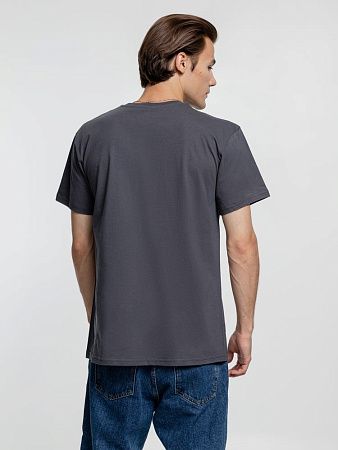 Футболка унисекс T-Bolka 160, темно-серая (графит), размер S