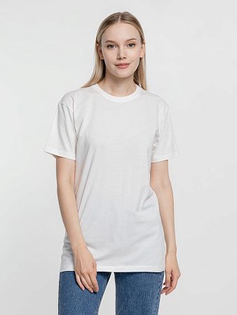 Футболка унисекс T-Bolka 160, белая (теплый оттенок), размер XS