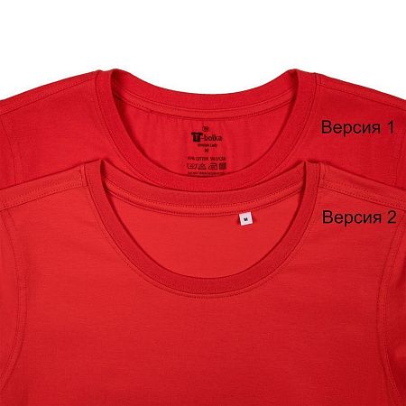 Футболка женская T-bolka Stretch Lady, красная, размер S v2