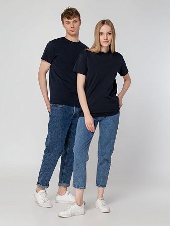 Футболка унисекс T-Bolka 160, темно-синяя, размер XS