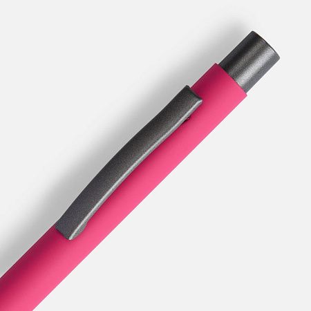 Ручка шариковая Atento Soft Touch, розовая