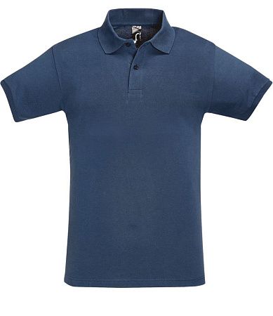 Рубашка поло мужская Perfect Men синий джинс, размер XL