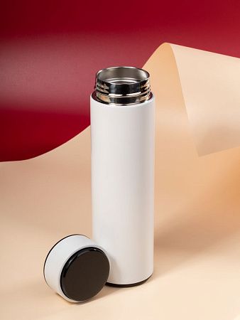 Смарт-бутылка с заменяемой батарейкой Long Therm, белая