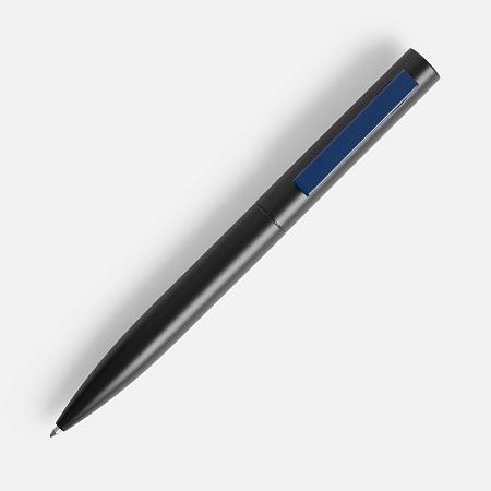 Ручка шариковая Inkolor, черная с темно-синим