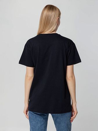 Футболка унисекс T-bolka 140, темно-синяя, размер S