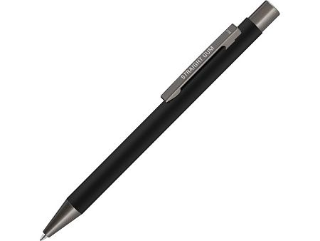 Ручка металлическая шариковая «Straight Gum» soft-touch с зеркальной гравировкой