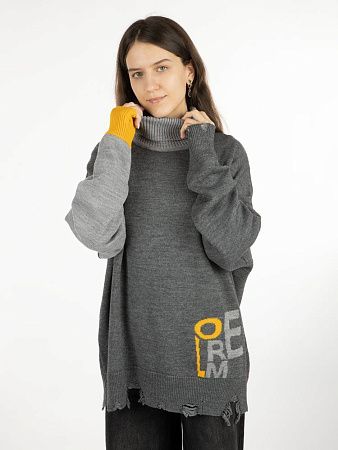 Свитер оверсайз Tricksy Net Grunge на заказ, полушерсть, размер L/XL