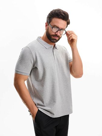 Рубашка поло мужская Phoenix Men, серый меланж, размер S