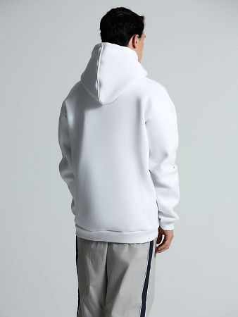 Толстовка унисекс оверсайз Zippy, белая, размер XL/2XL