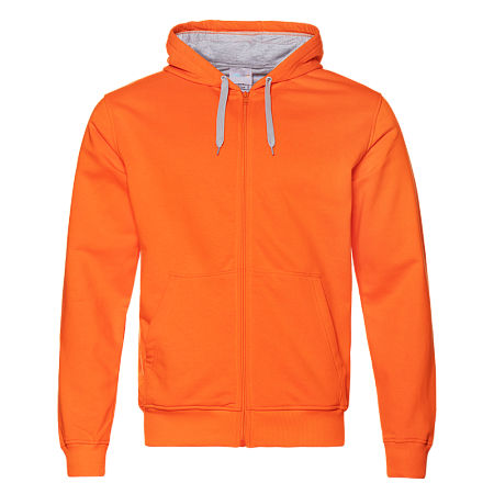 Толстовка мужская STAN с капюшоном на молнии футер с начёсом 280, 17, Оранжевый,  (28/1)  (54/XXL)
