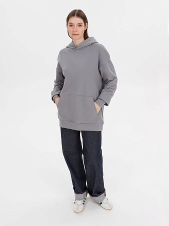 Худи оверсайз унисекс Outshine, серое, размер M/L