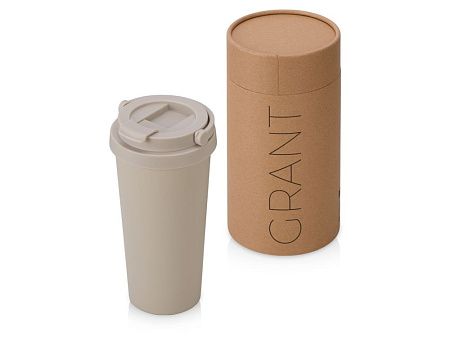 Вакуумная термокружка «Grant», soft-touch, тубус