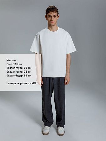 Футболка оверсайз Kangas, белая, размер XL/2XL