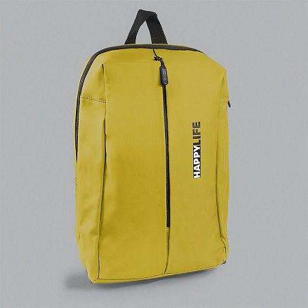 Рюкзак водостойкий "Go", жёлтый, 41 х 29 х15,5 см, 90%  полиуретан 10%полиэстер