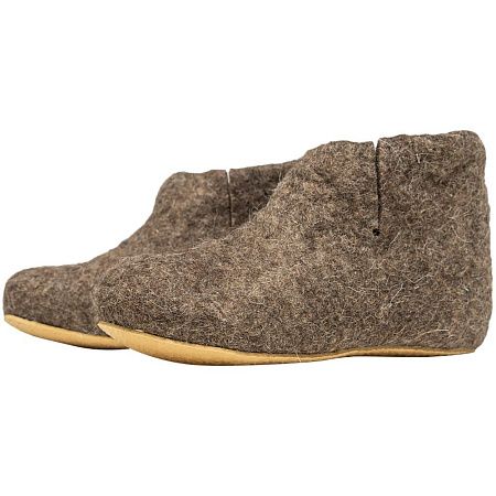 Домашние валенки Wild, серо-коричневые (натуральные), размер 41