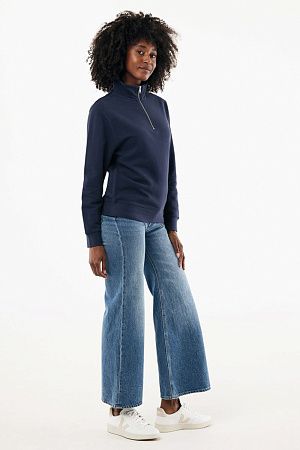 Свитшот на молнии Iqoniq Elgon из переработанного хлопка, 300 г/м²