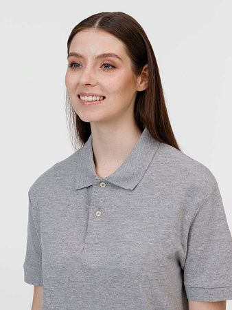 Рубашка поло унисекс Pacific, серый меланж, размер M