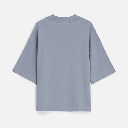 Футболка оверсайз унисекс T9, серая, размер M/L