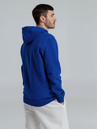 Толстовка на молнии с капюшоном унисекс King, ярко-синяя, размер XXL