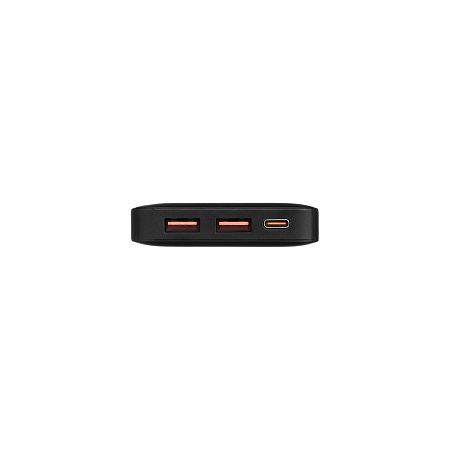 Внешний аккумулятор с цветной подсветкой Анкор Макс Плюс PD (Ancor PD Max Plus) 10000 mAh, черный