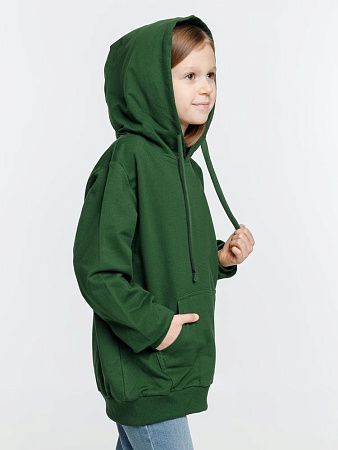 Худи детское Kirenga Kids 2.0, темно-зеленое, размер 6 лет (106-116 см)