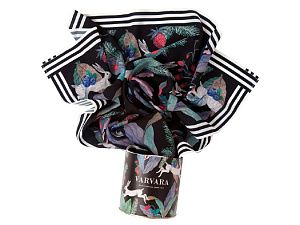 Платок «Зайцы», цвет: многоцветный, черный