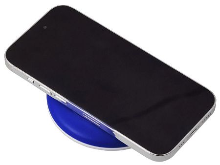 Беспроводное зарядное устройство «Disc» со встроенным кабелем 2 в 1